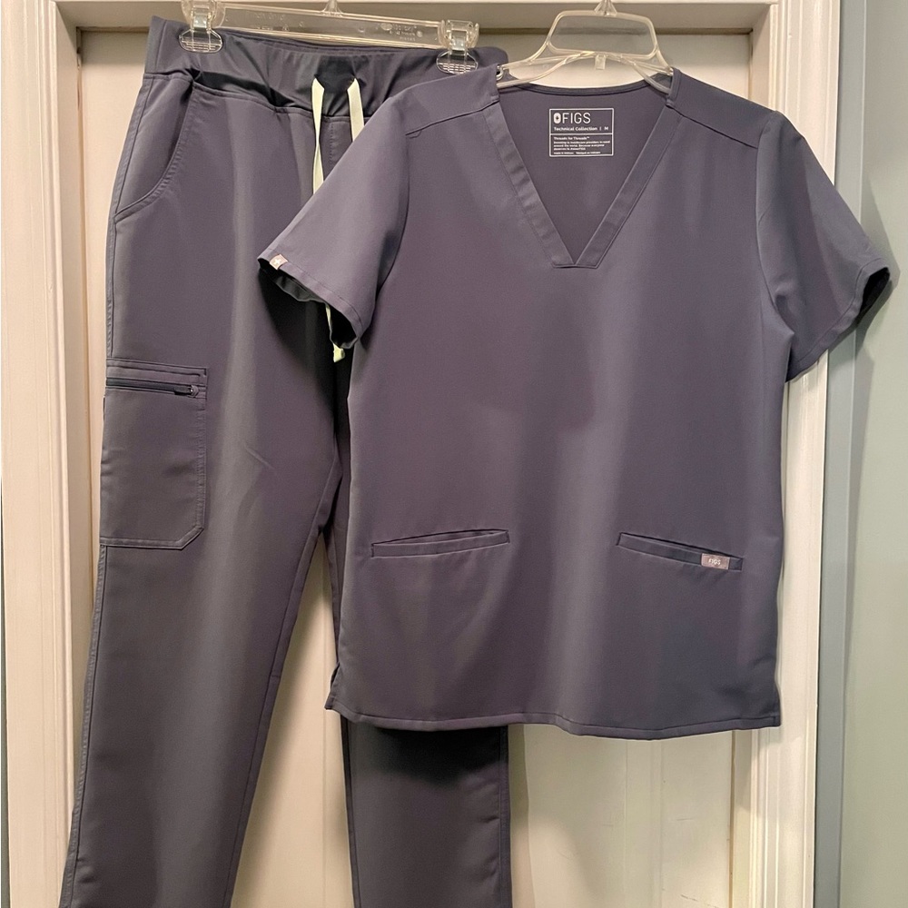 Figs scrub set, blue, size M, MP pant